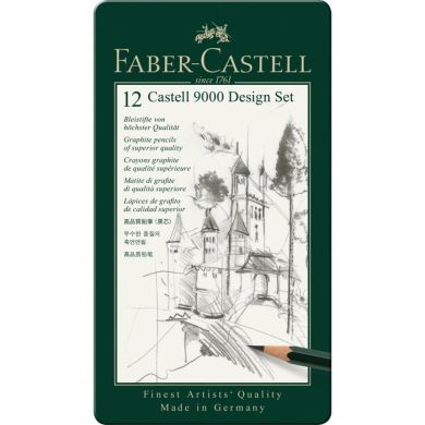 Набор графитных карандашей Faber-Castell 9000 12 шт 5В-5Н 1471