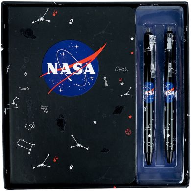 Набор подарочный блокнот+2 ручки NASA Kite NS21-499
