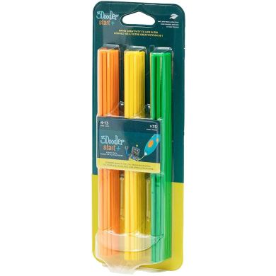 Набір стрижнів для 3D-ручки 3Doodler Start МІКС (75 шт: помаранчевий, жовтий, зелений) 3DS-ECO-MIX2-75