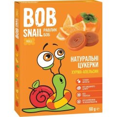Натуральные конфеты Bob Snail из Хурмы и Апельсина 60 г 4820219343202