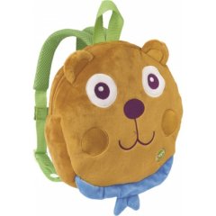 Кольоровий м'який рюкзак Oops Bear 3D для дітей від 18м+ 23x23x6 Коричневий 30006.11