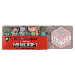 Бумага с липким слоем YES Minecraft в наборе 120 листов (6х20) 170324