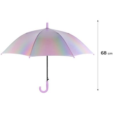 Зонтик Kite детский 2001-3 розовый голографик 68 см Kite K24-2001-3