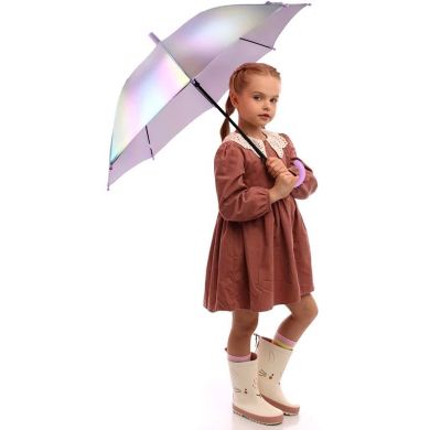 Зонтик Kite детский 2001-3 розовый голографик 68 см Kite K24-2001-3