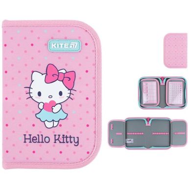Пенал Kite 1 від., 2 відворот, без наповнення 622 Hello Kitty HK26-622