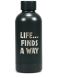 Бутылка для воды металлическая Жизнь укажет путь Jurassic Park Half Moon Bay WTRBJP01, Черный
