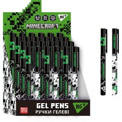 Ручка гелева YES Minecraft 0,5 мм синя 412149