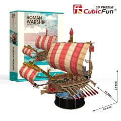 Тривимірна головоломка-конструктор Римський бойовий корабель CubicFun T4032h