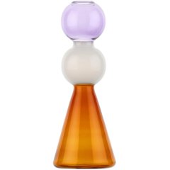 Ваза скляна для однієї квітки ALCHIMIA TOP LILAC &Oslash; 9.5x25H Rituali Domestici U30267109U00
