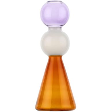Ваза скляна для однієї квітки ALCHIMIA TOP LILAC &Oslash; 9.5x25H Rituali Domestici U30267109U00